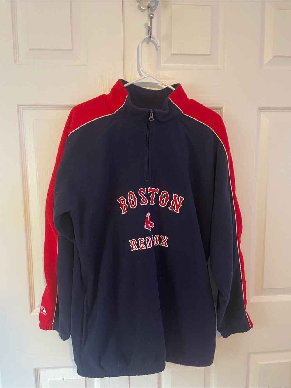 Majestic Boston Red Sox Navy and Red Pullover